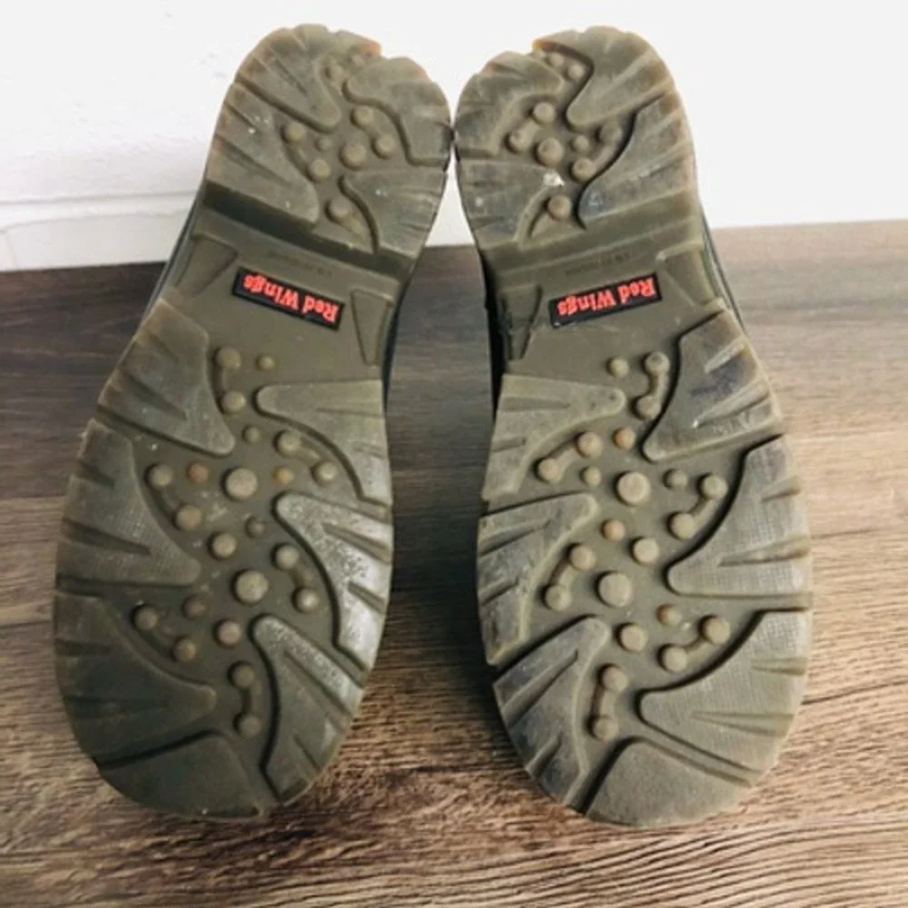 Red Wing Womens Work Boots Brown Leather Waterproof Ankle Lace Up 6.5 B - Picture 3 of 10